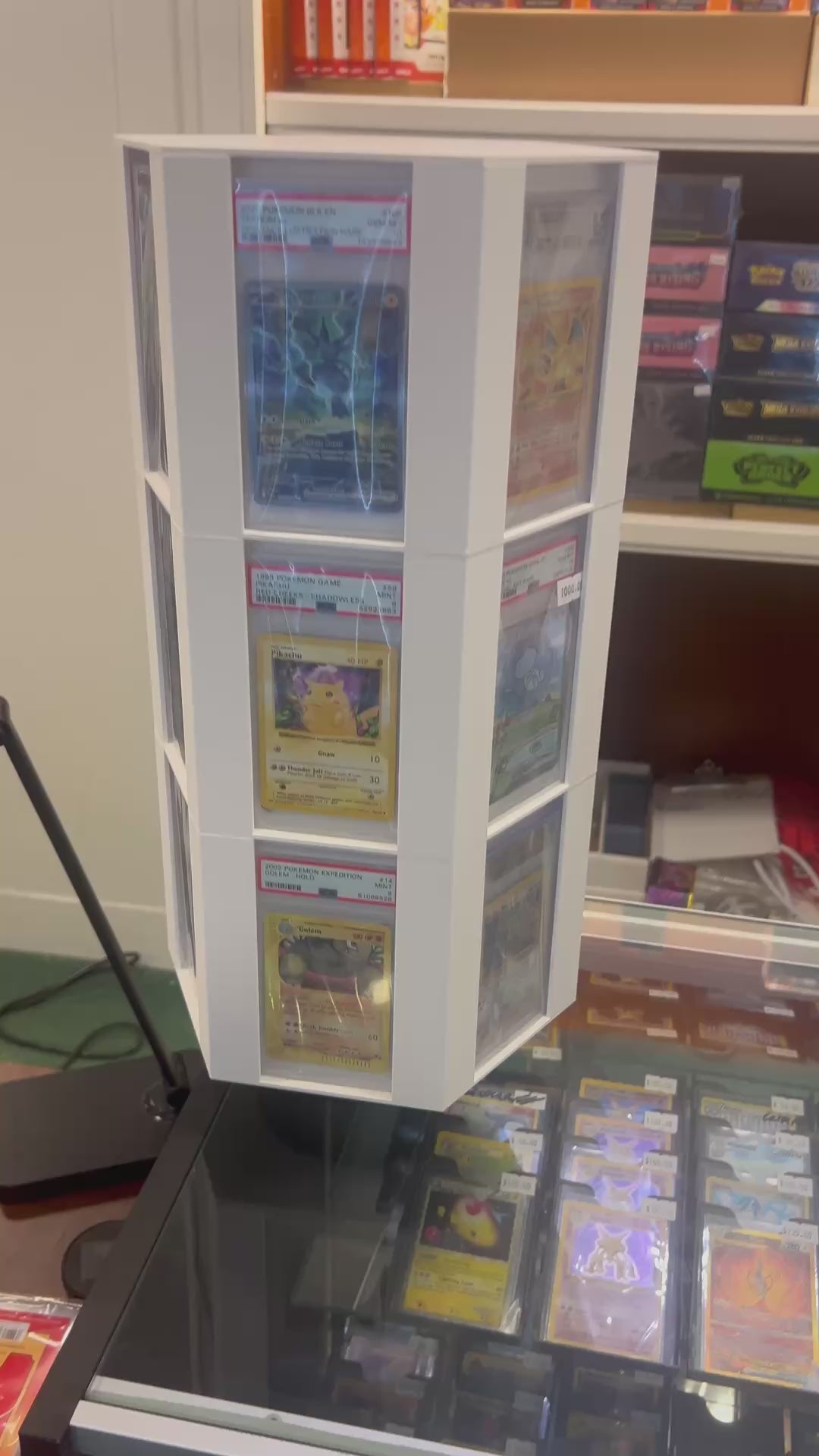 Rotating PSA Slab Display Stand