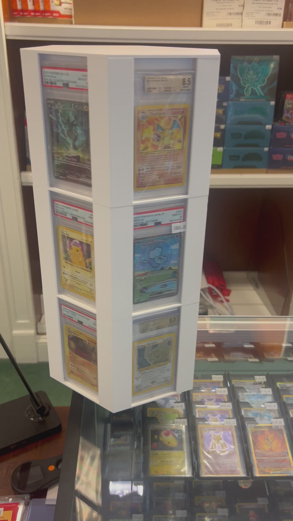 Rotating PSA Slab Display Stand